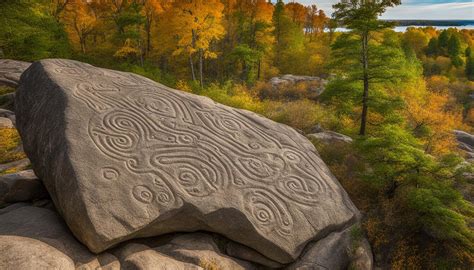 sanilac petroglyphs history.